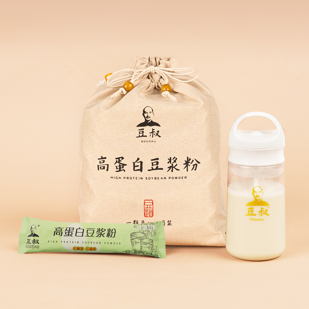 豆叔.高蛋白原味豆浆粉25g*30条—100%非转基因大豆 优质蛋白 醇香原味 健脾养胃！