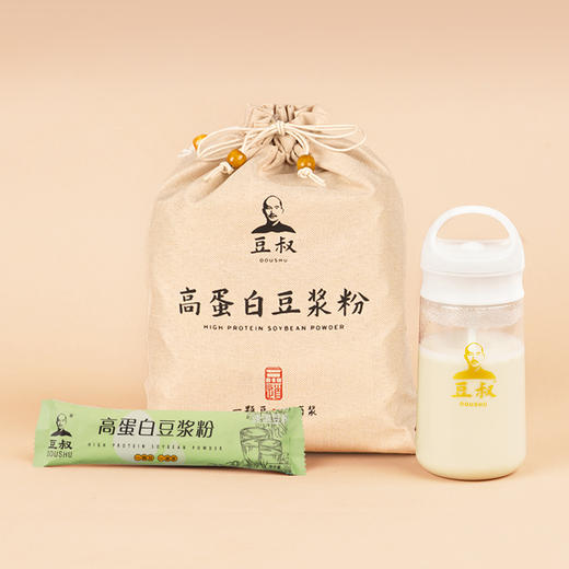 豆叔.高蛋白原味豆浆粉25g*30条—100%非转基因大豆 优质蛋白 醇香原味 健脾养胃！ 商品图0