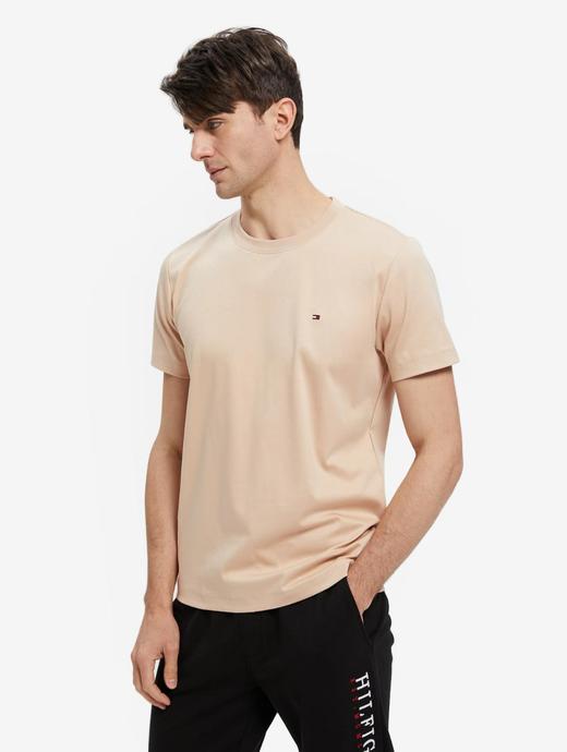 TOMMY春夏男装经典简约透气丝光棉小绣标圆领短袖T恤MW0MW23937 商品图2