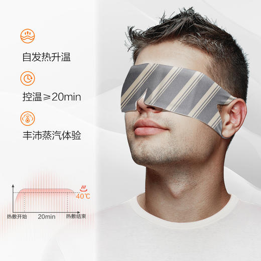 【男士专用】珍视明男士蒸汽热敷眼罩（无香型）12片/盒H 商品图1