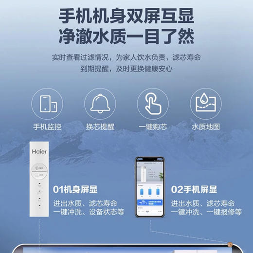海尔（Haier）净水机 HRO4H96-3U1 商品图9
