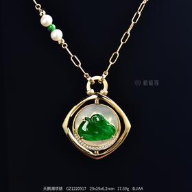 【天鹅湖】绿翠贝母项链    GZ1220917
