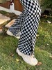 【门店同款】春季棋盘格开衩微喇裤 150199473 商品缩略图2