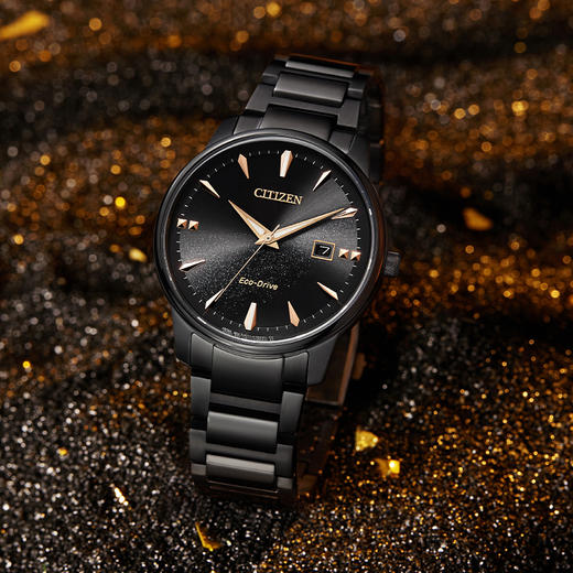 西铁城/CITIZEN 星空黑盘光动能情侣腕女表EW2595-81E 商品图8