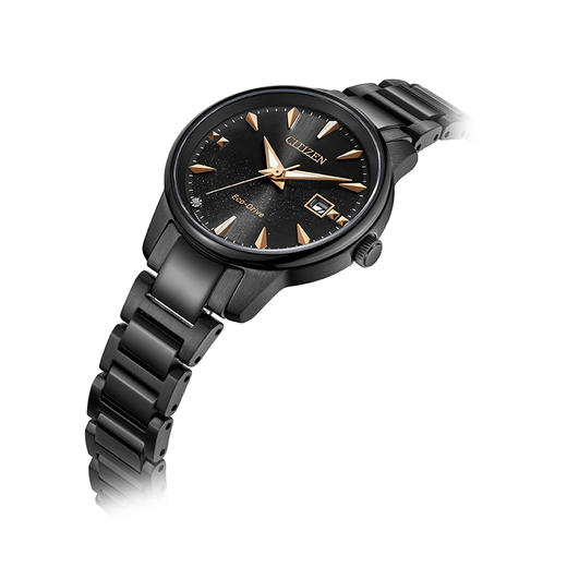 西铁城/CITIZEN 星空黑盘光动能情侣腕女表EW2595-81E 商品图3