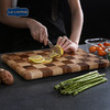 【泰国进口相思木菜板】lcliving泰国相思木切菜板无漆无蜡家用实木棋盘格砧板厨房菜板 商品缩略图3