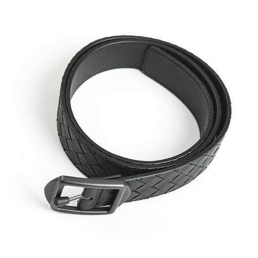 BOTTEGA VENETA 宝缇嘉 BV 2023年新品男士黑色小羊皮针扣式腰带皮带 482669V001O 商品图1
