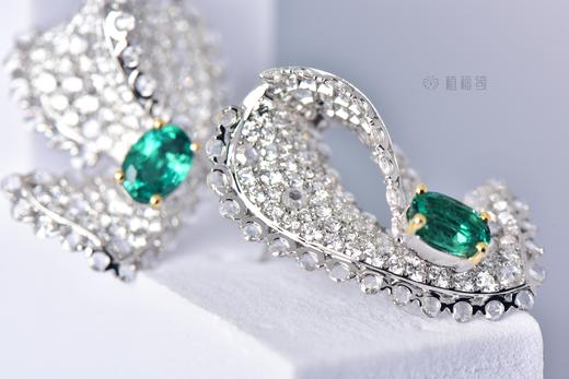 【爱的礼物】祖母绿蝴蝶结耳坠   CB12212157 商品图7