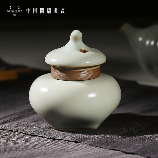 问鼎汝瓷鼎峰系列天青老款方圆盖置 商品图3