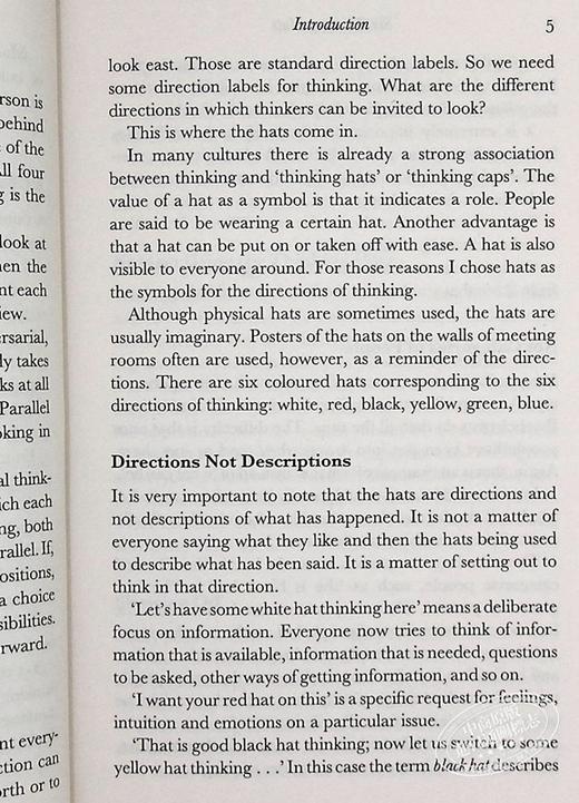【中商原版】六顶思考帽 英文原版 Six Thinking Hats 爱德华 德博诺 Dr Edward de Bono 管理读物 商品图8