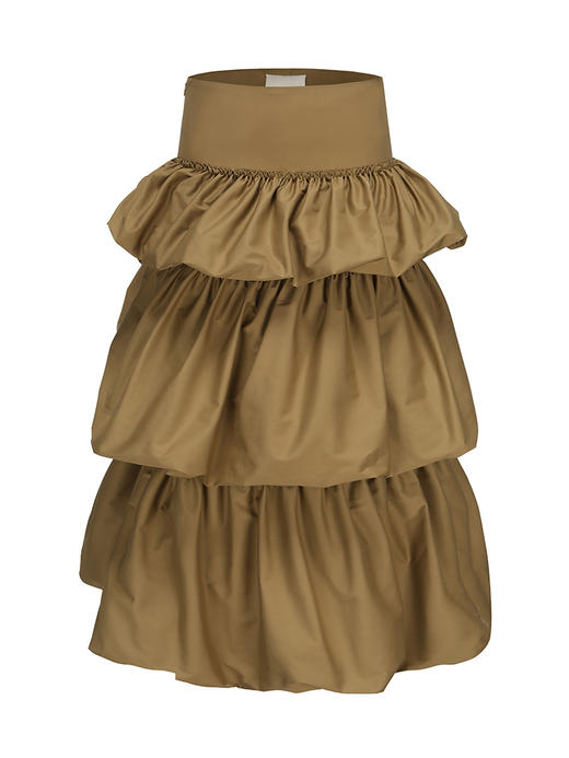 【千层甜心】层叠花苞设计高腰蛋糕裙/2300020 商品图4