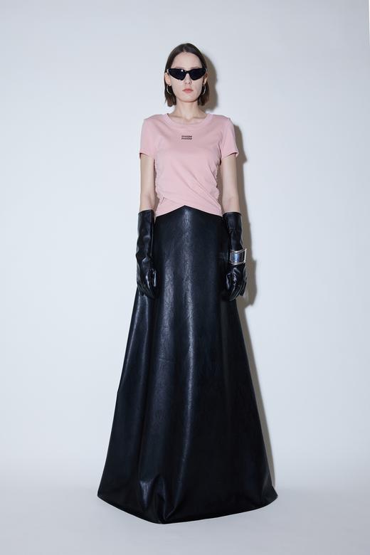 收腰抽褶短T恤 商品图0