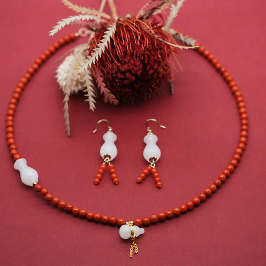 玉瓶南红葫芦 项链 耳饰 预售5天发货 商品图0