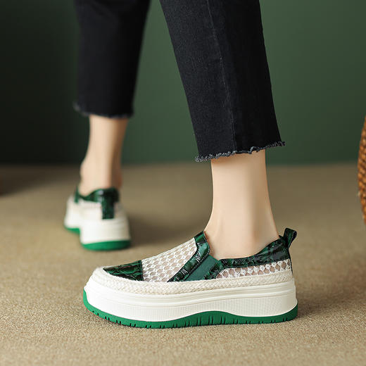 时尚减龄，厚底网纱乐福鞋TYM-1422 商品图2