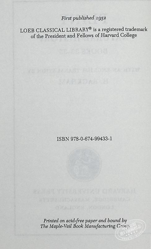 预售 【中商原版】老普林尼 博物志 卷33-35 共37 Natural History Volume IX Books 33-35 英文原版 Pliny 商品图4