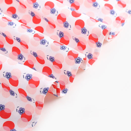 【90-140cm】女童春秋甜美娃娃领碎花连衣裙精典泰迪 商品图7