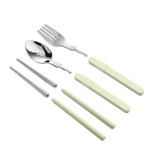 乐扣乐扣 悠悦便携餐具组(绿色) 商品图2