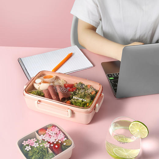 多样屋 樱花 纤竹饭盒 商品图0