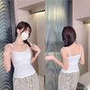 【两件装】新款螺纹吊带背心女无钢圈聚拢带胸垫外穿上衣舒适内衣打底抹胸式 商品缩略图9