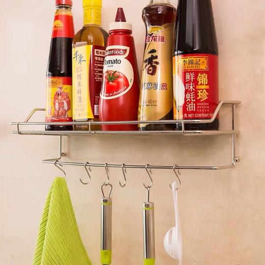 【清仓特惠3折】中型置物架日用品强力无痕浴室厨房整理架置物架收纳架不锈钢 商品图3