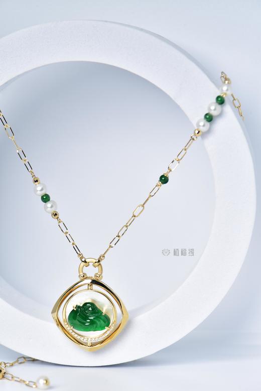【天鹅湖】绿翠贝母项链    GZ1220917 商品图8