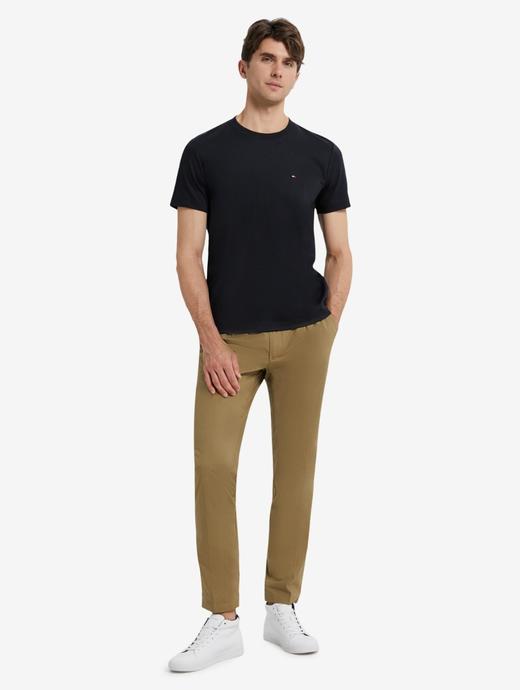 TOMMY春夏男装经典简约透气丝光棉小绣标圆领短袖T恤MW0MW23937 商品图5