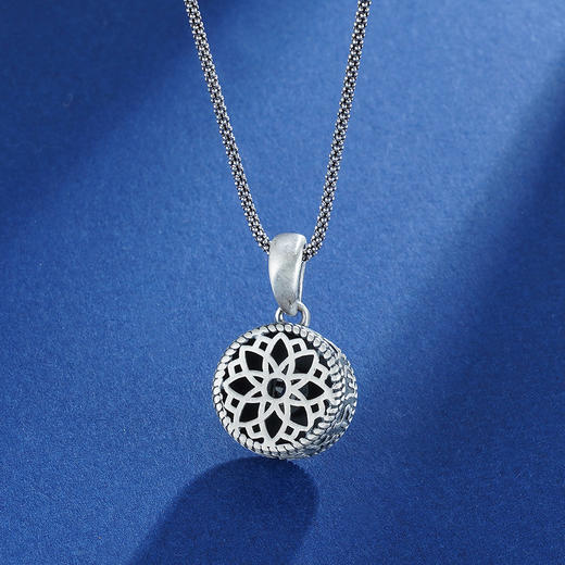 子佩集S990银【寂空】吊坠【HFDZ018】(不含链)仿古2303 商品图2