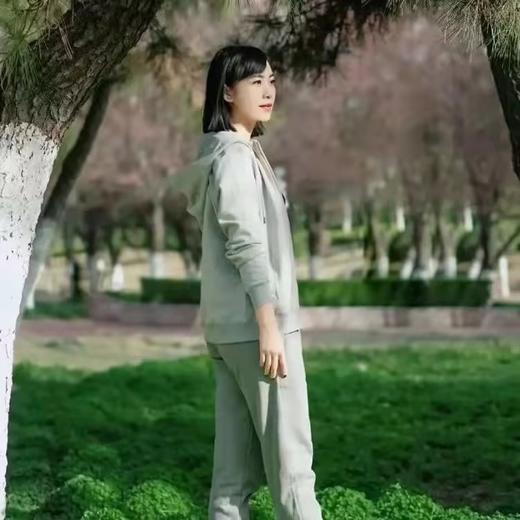 素道有机彩棉休闲针织连帽外套 水洗工艺透气吸汗情侣款四季皆可【京东快递送货上门】 商品图1