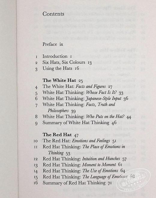 【中商原版】六顶思考帽 英文原版 Six Thinking Hats 爱德华 德博诺 Dr Edward de Bono 管理读物 商品图5