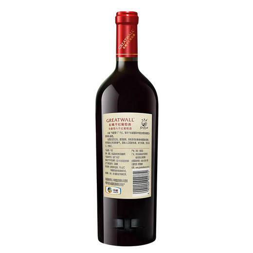 长城华夏零八干红葡萄酒  12.5度 750ml 干红型红酒  果香宜人 柔顺醇厚 商品图4