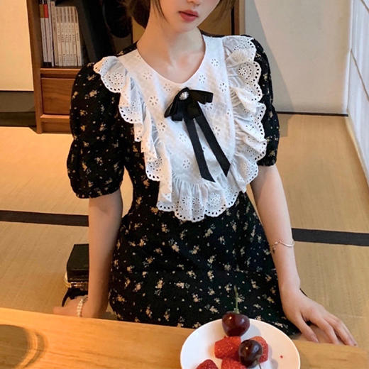 裁缝学苑AS12新款夏季女裙法式裙子碎花连衣裙纸样女装打版裁剪板 商品图3