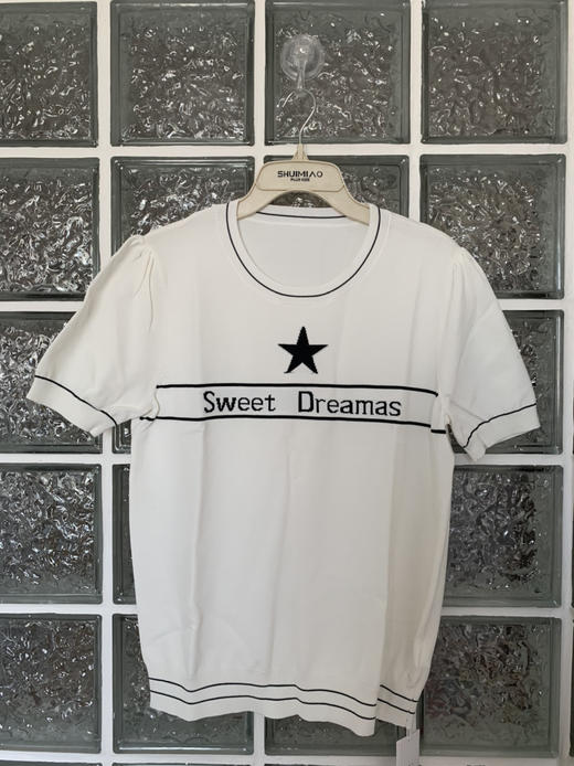 针丝缘大码女装春新款时尚洋气百搭高弹针织衫T恤6335 商品图4