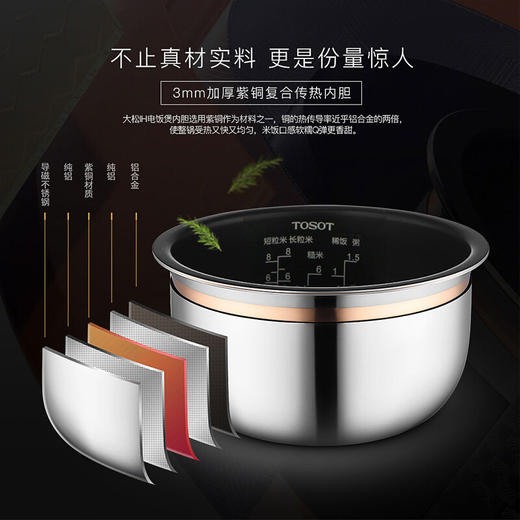 GREE 格力 IH电饭煲 4L升家用智能多功能电饭锅 GDCF-40X62C 商品图3