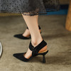 春夏新款，优雅设计感软舒尖头后空高跟凉鞋LCC-C8969 商品缩略图10