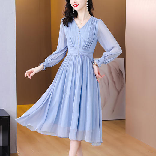 AHM sswl3017雪纺连衣裙时尚气质仙女裙 商品图1