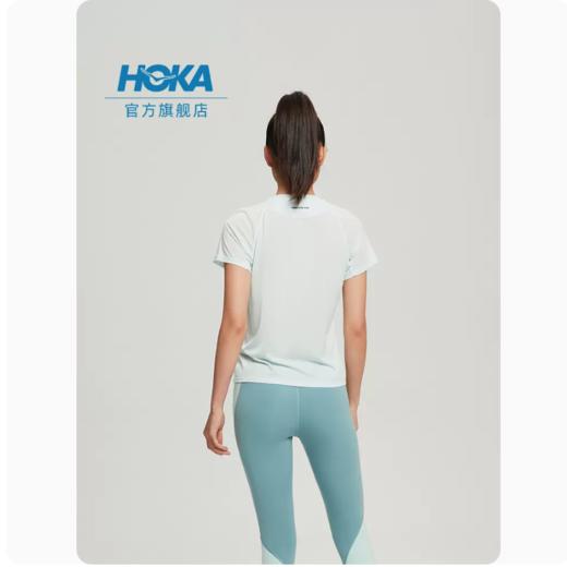 HOKA ONE ONE 女款短袖运动T恤Glide Short Sleeve吸湿透气舒适 商品图4