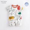 马克珍妮夏装新款 男童纯棉短袖连体衣 婴儿爬服外出服230788 商品缩略图2