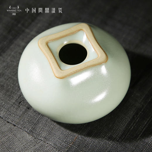 问鼎汝瓷鼎峰系列天青老款方圆盖置 商品图1