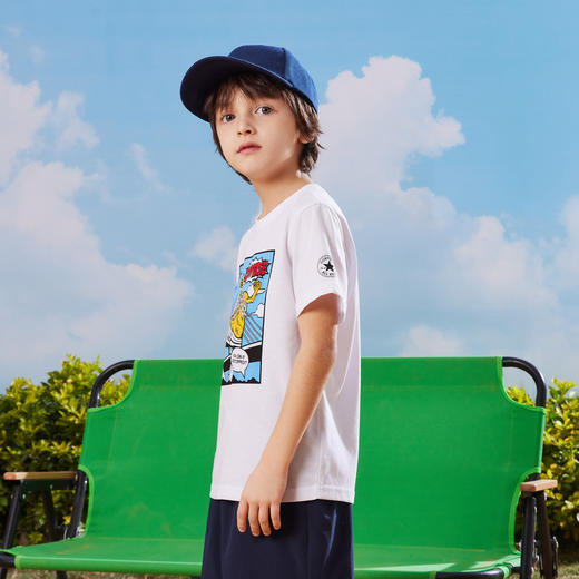 CONVERSE 夏 大童小童 短袖T恤 CNVB-TE-D939 商品图1