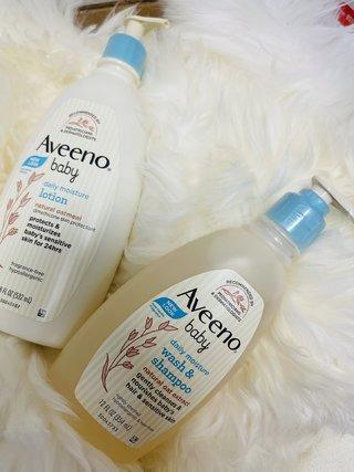 【Aveeno儿童沐浴护肤套装532+354ml】包括洗发沐浴露354ml一瓶，润肤乳532ml一瓶。美国采购，无中文标签，介意慎拍 A 商品图1