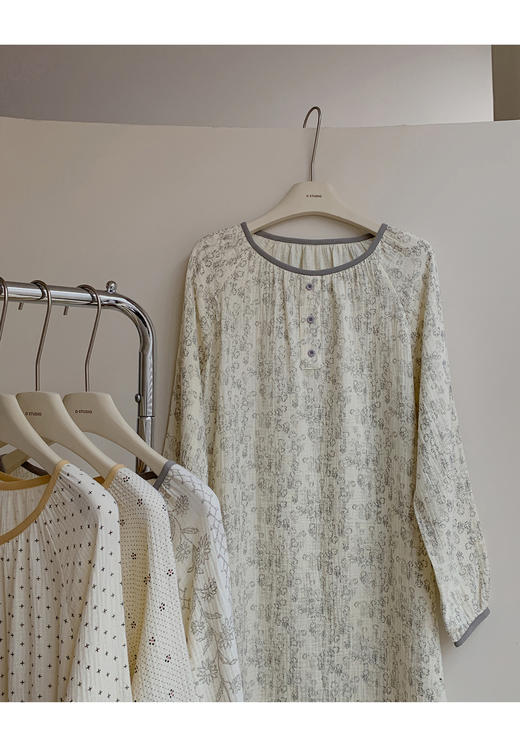 老米优品/ 认准正版哦~~~美美哒《花房菇凉棉纱小宅裙 》透气会呼吸的面料，夏天穿的家居裙好舒服~~很多色哦！Q230316A 商品图6