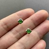高冰种阳绿翡翠蛋面18k白金镶嵌 商品缩略图6
