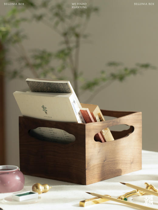 【麓家具】 都宝儿海棠盒（收纳盒 茶盘 茶盒 书箱） 商品图2