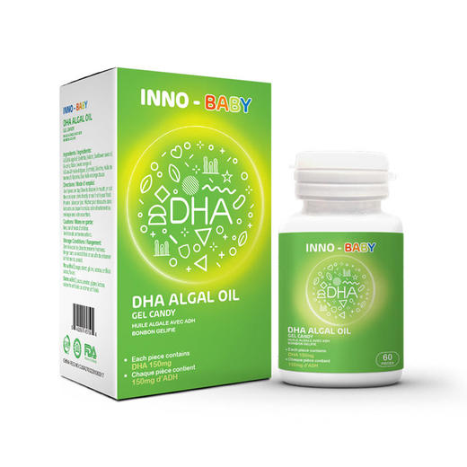 英珞维DHA海藻油儿童孕妇dha藻油凝胶糖果48g 商品图0