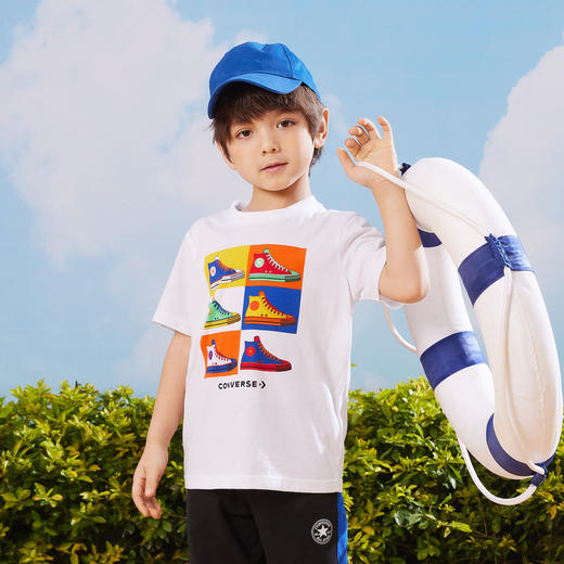 CONVERSE 夏 大童小童 短袖T恤 CNVB-TE-D937 商品图9