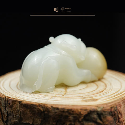 新疆国玉盟世玉羊脂玉挂件（人物）【带证书·顺丰物流】 商品图2
