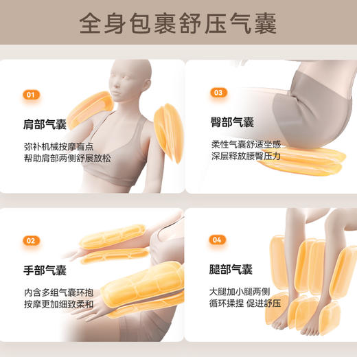 海尔（haier）按摩椅家用全身豪华零重力全自动多功能电动按摩沙发椅子智能豪华太空舱生日礼物实用送爸爸妈妈 HQY-A111HU1 商品图3