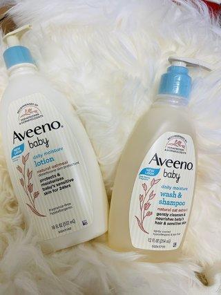 【Aveeno儿童沐浴护肤套装532+354ml】包括洗发沐浴露354ml一瓶，润肤乳532ml一瓶。美国采购，无中文标签，介意慎拍 A 商品图0