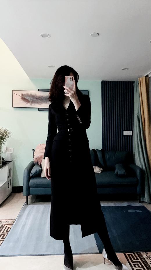 “波伏娃” 高定稀缺连衣裙 从容明澈，步履笃定，不动声色，泰然自若 20194043颈袖添香 商品图8