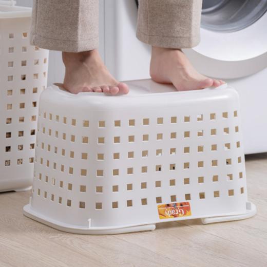 日式asvel脏衣服收纳筐浴室卫生间脏衣篮收纳篮篮子洗衣篮脏衣篓 商品图5